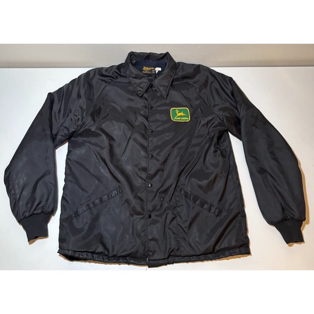Vintage Swingster John Deere Fleece Lined Jacket | Black | Large